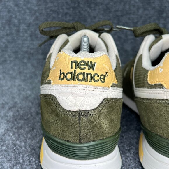 New Balance 578 Retro Athletic Shoes Men's Size 10.5 Green Suede Vintage Sneaker - Picture 9 of 16